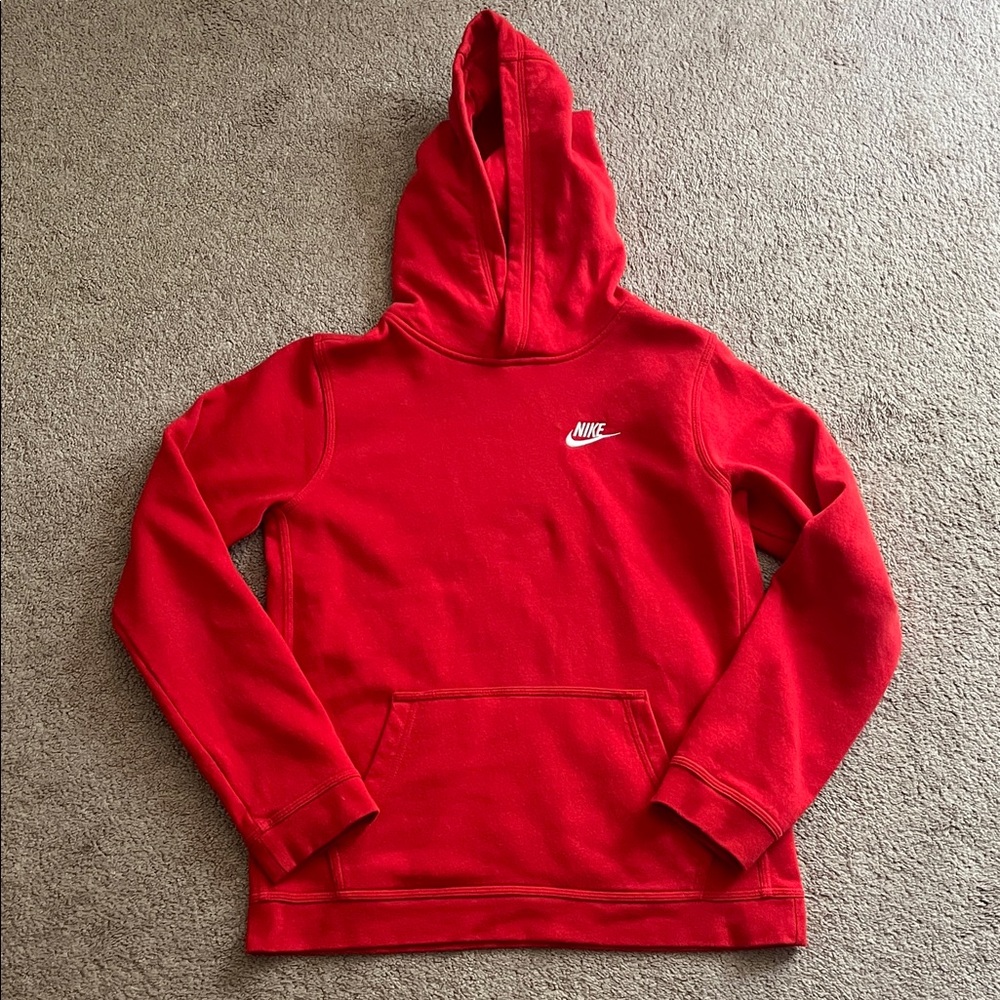 Nike Bright Red Pullover Hoodie